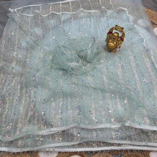 KC Beed 2 Soft Net Beads Work Premium Saree Collection