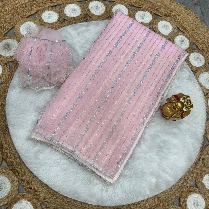 KC Beed 2 Soft Net Beads Work Premium Saree Collection