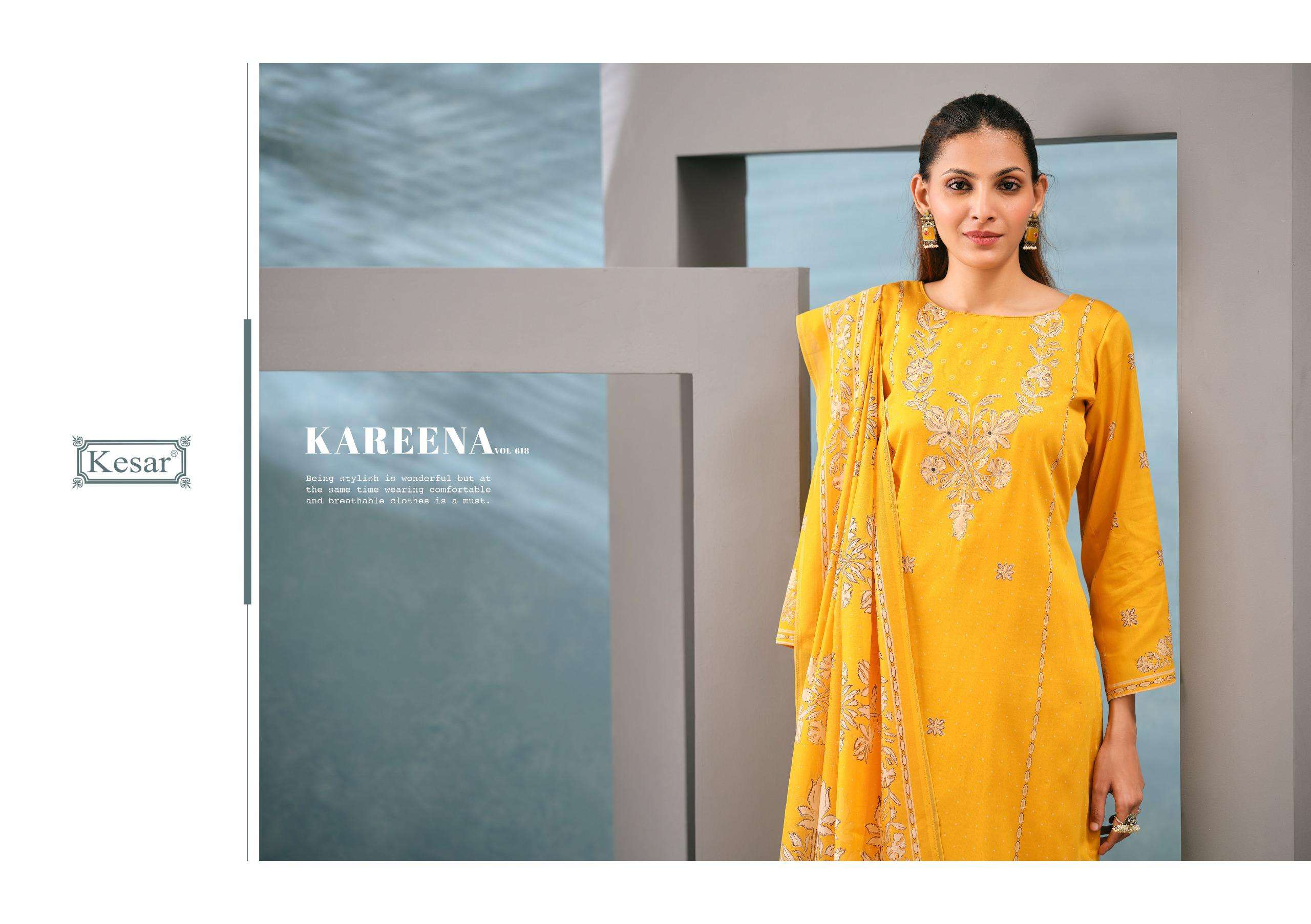 Kesar Kareena Vol 618 Pure Jam Satin Digital Printed Dress Material
