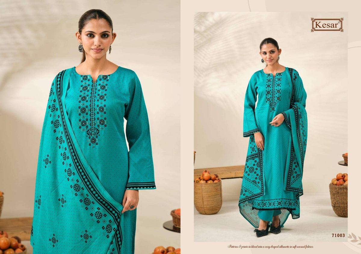 Kesar Kareena Vol 619 Pure Jam Satin Digital Printed Dress Material - Amrah Wholesale
