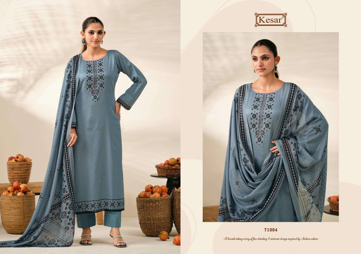 Kesar Kareena Vol 619 Pure Jam Satin Digital Printed Dress Material - Amrah Wholesale
