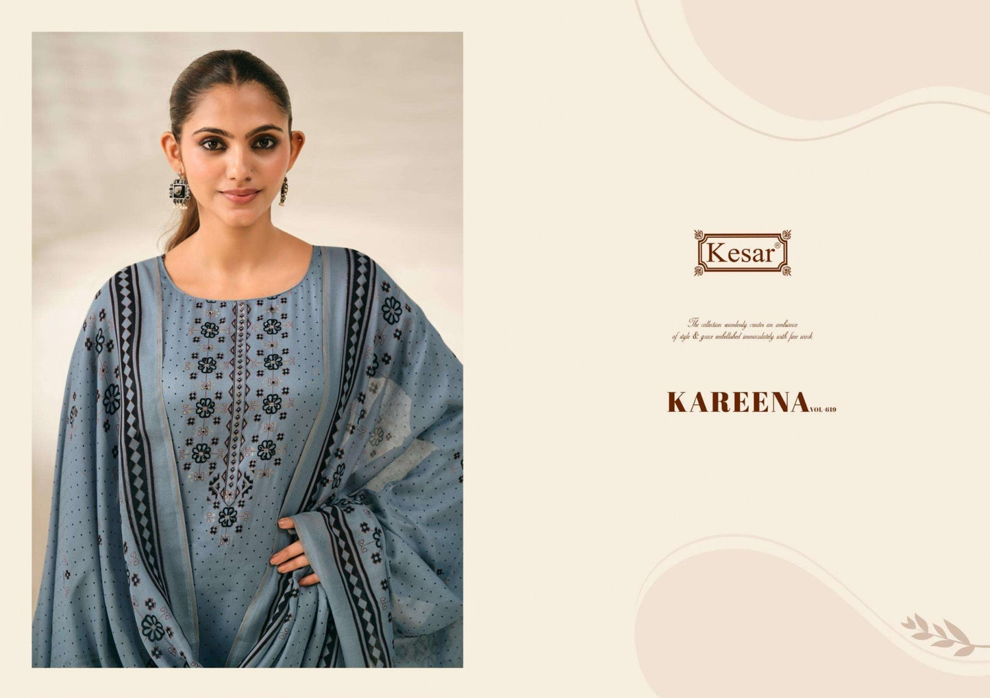 Kesar Kareena Vol 619 Pure Jam Satin Digital Printed Dress Material - Amrah Wholesale