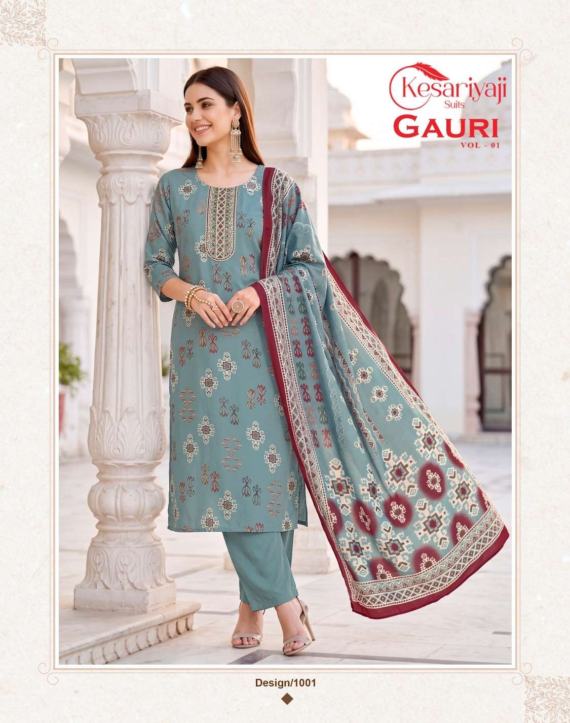 Kesariya Gauri Vol-1 Muslin Printed Salwar Suit