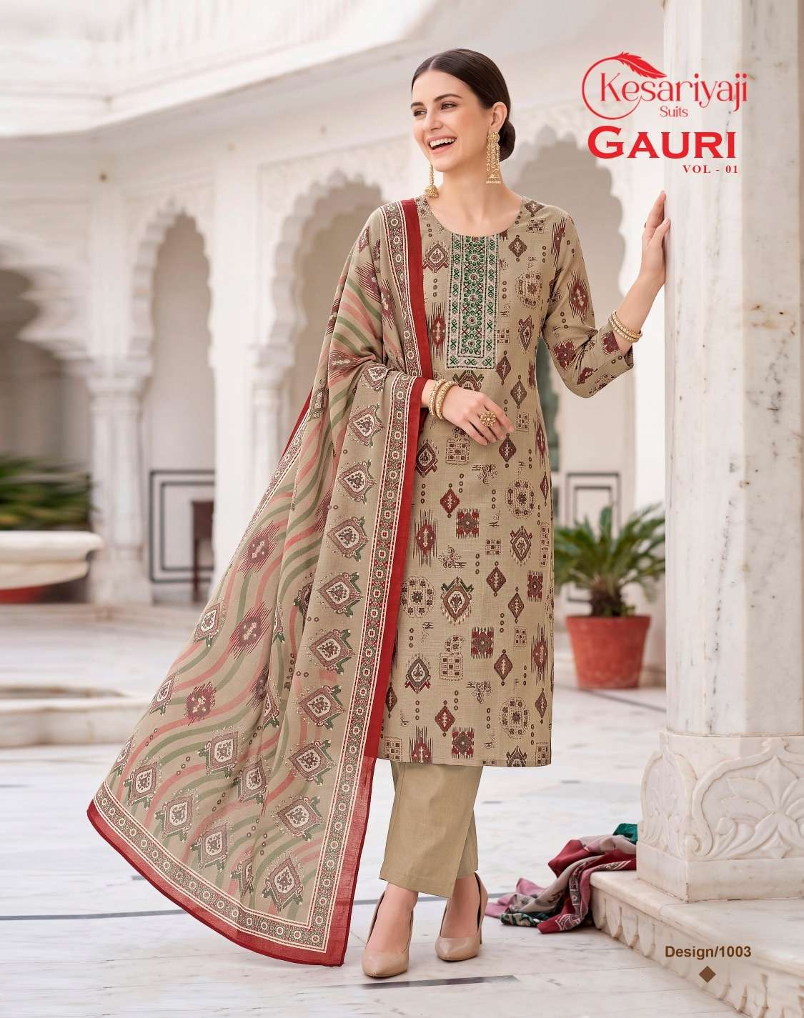 Kesariya Gauri Vol-1 Muslin Printed Salwar Suit