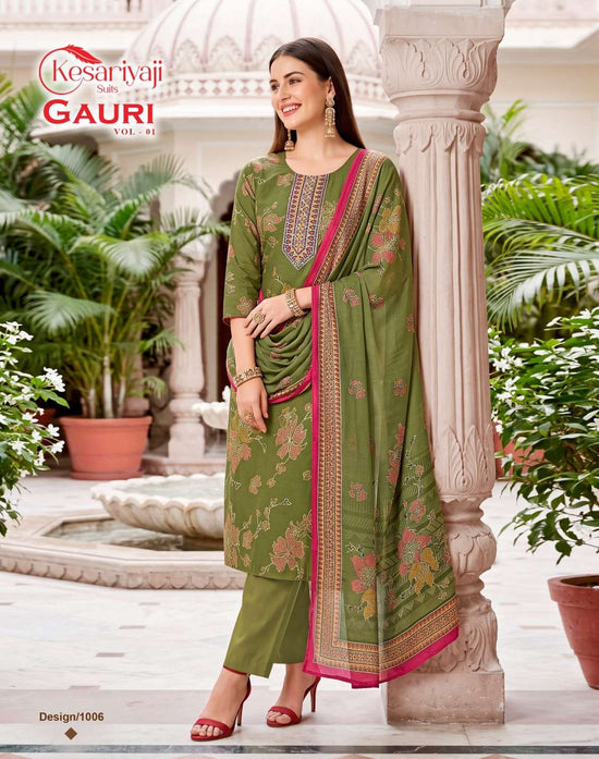 Kesariya Gauri Vol-1 Muslin Printed Salwar Suit