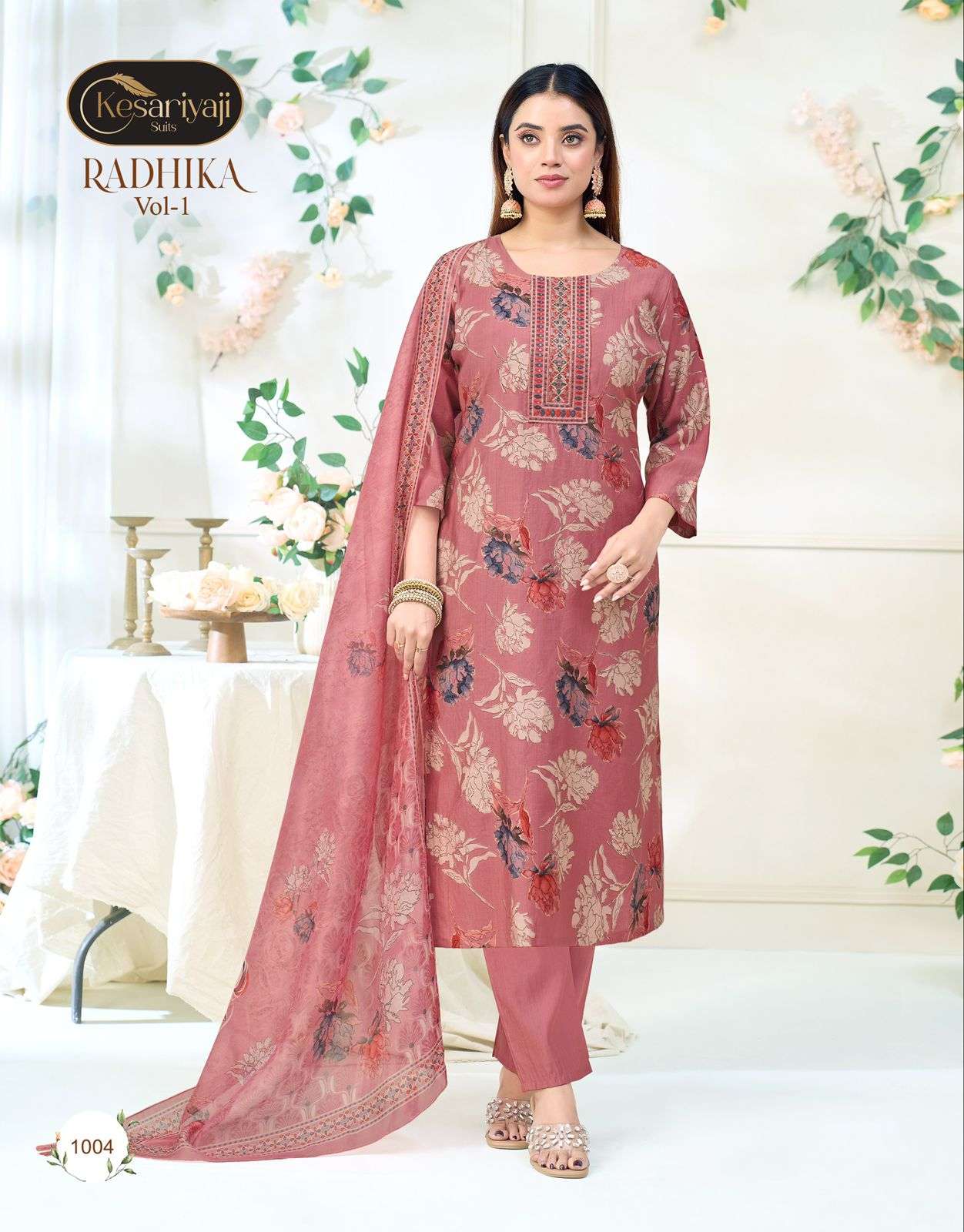 Kesariyа Radhika Vol-01 Vertican Embroidered Salwar Suit Set