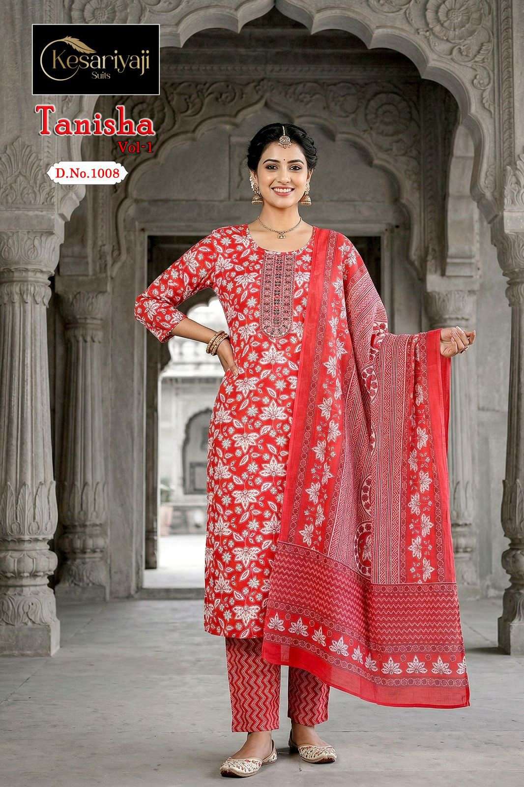 Kesariyaji Tanisha Vol 1 Dhabu Cotton Salwar Suit Set - Amrah Wholesale