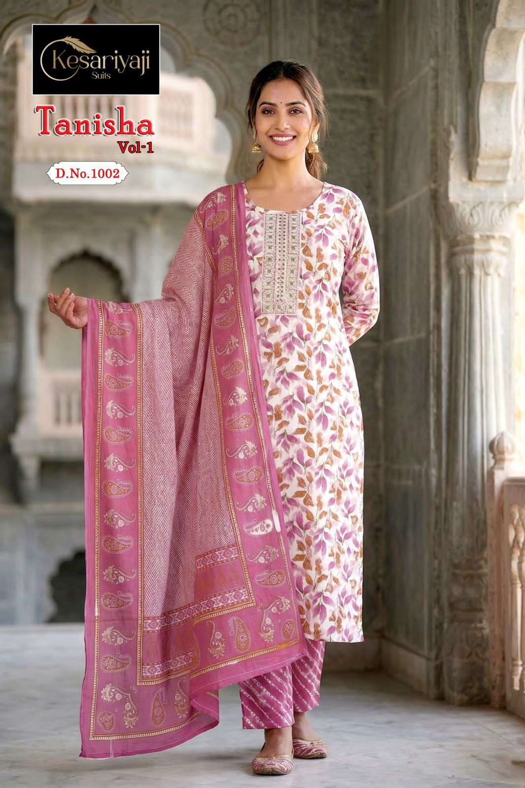 Kesariyaji Tanisha Vol 1 Dhabu Cotton Salwar Suit Set - Amrah Wholesale