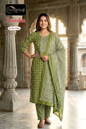 Kesariyaji Tanisha Vol 1 Dhabu Cotton Salwar Suit Set