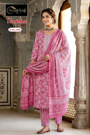 Kesariyaji Tanisha Vol 1 Dhabu Cotton Salwar Suit Set