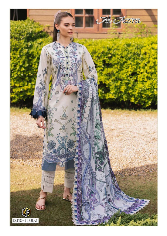 KEVAL FAB AL AZRA VOL-11 Cotton Printed Unstitched Pakistani Suit