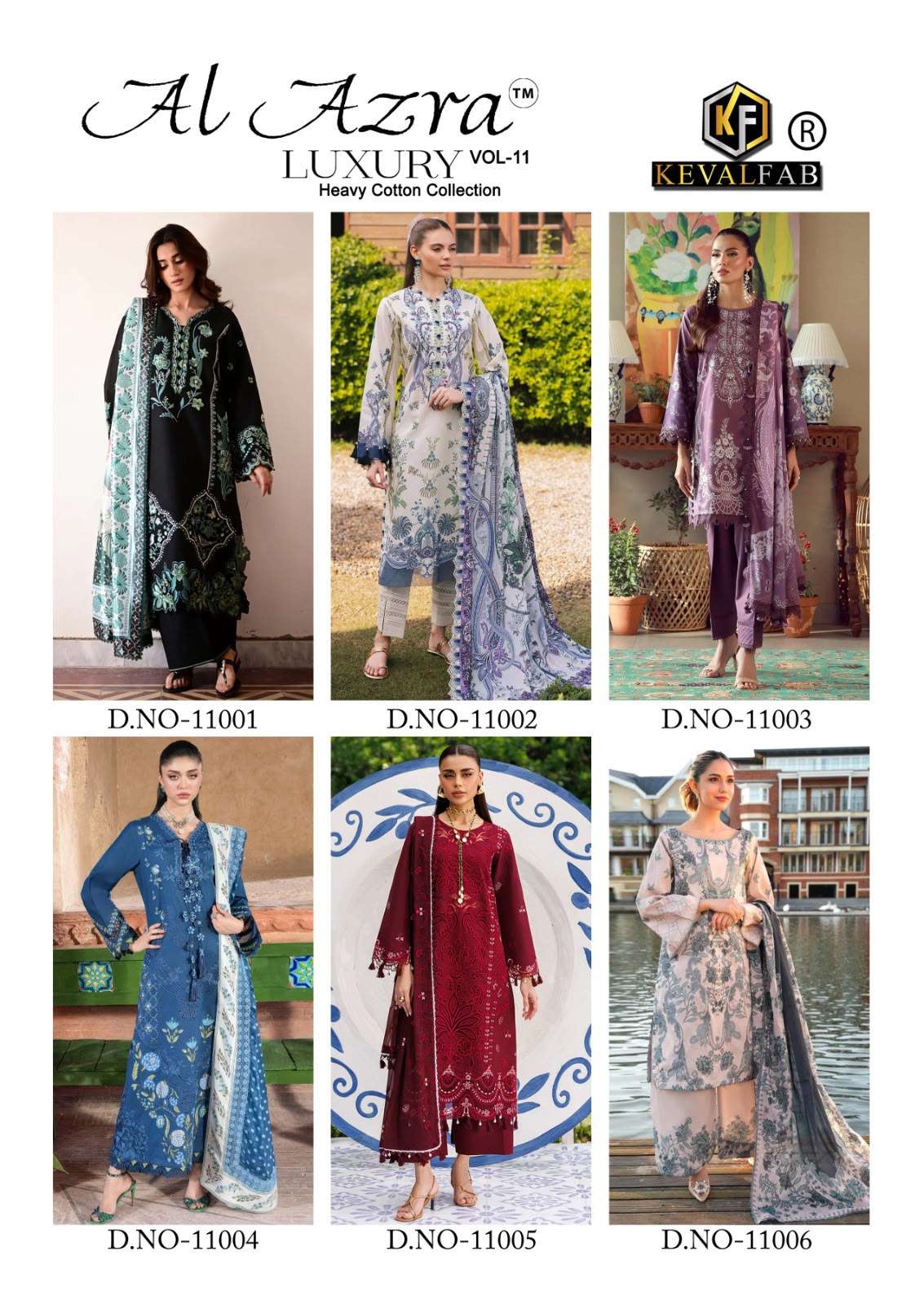 KEVAL FAB AL AZRA VOL-11 Cotton Printed Unstitched Pakistani Suit