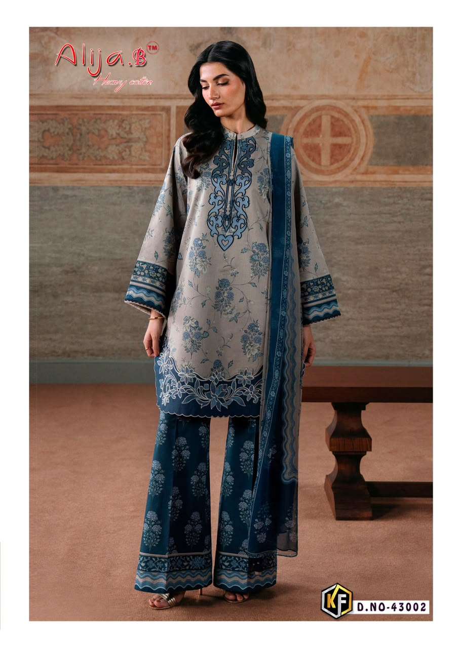 Keval Fab Alija B Vol-43 Lawn Cotton Printed Dress Material