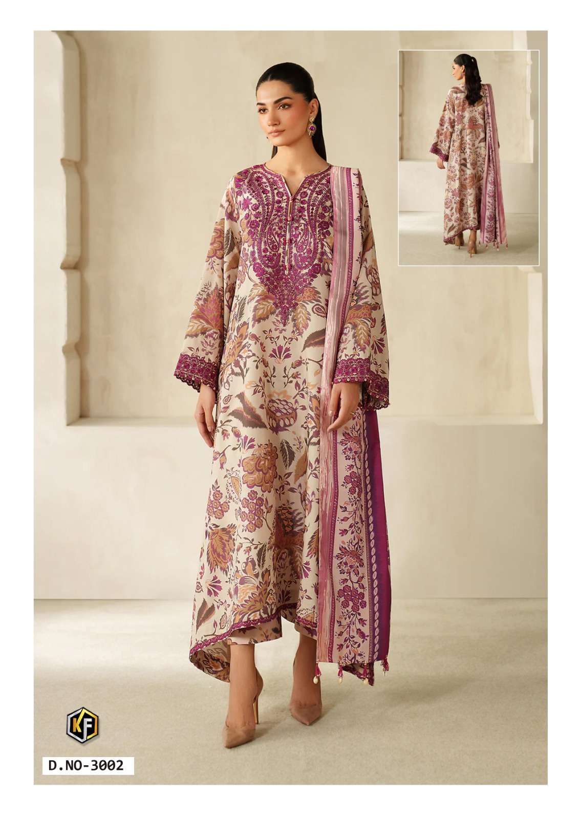 KEVAL FAB ELAYA VOL-3 Lawn Cotton Printed Pakistani Suit Set