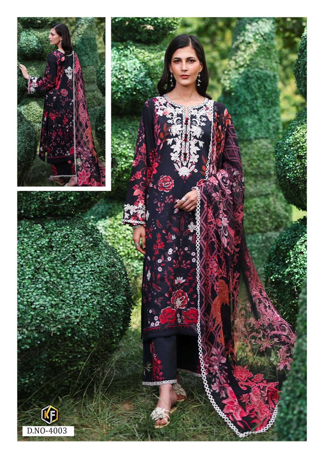 KEVAL FAB ELAYA VOL-4 Lawn Cotton Unstitched Pakistani Suit