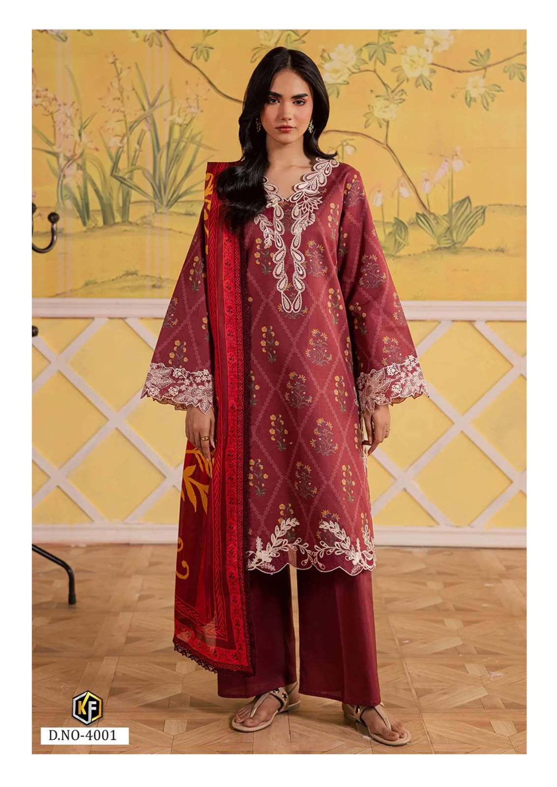 KEVAL FAB ELAYA VOL-4 Lawn Cotton Unstitched Pakistani Suit