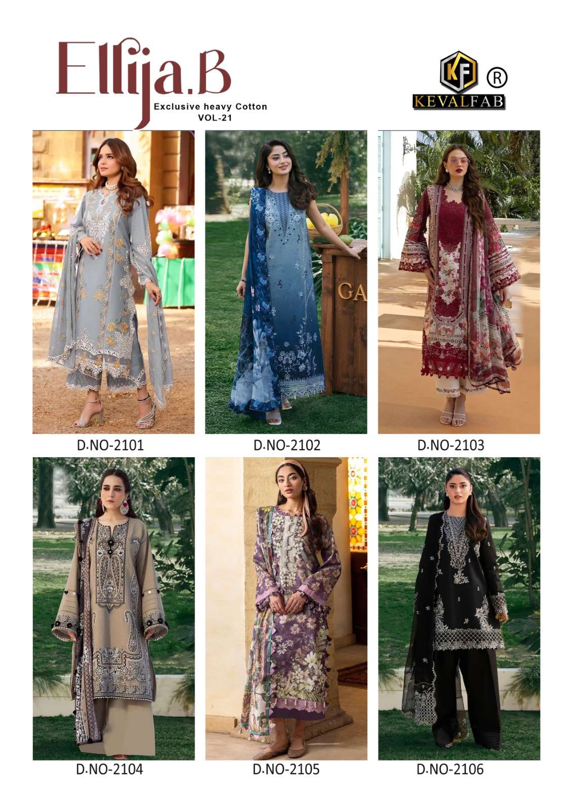 KEVAL FAB ELLIJA VOL-21 Cotton Printed Pakistani Suit