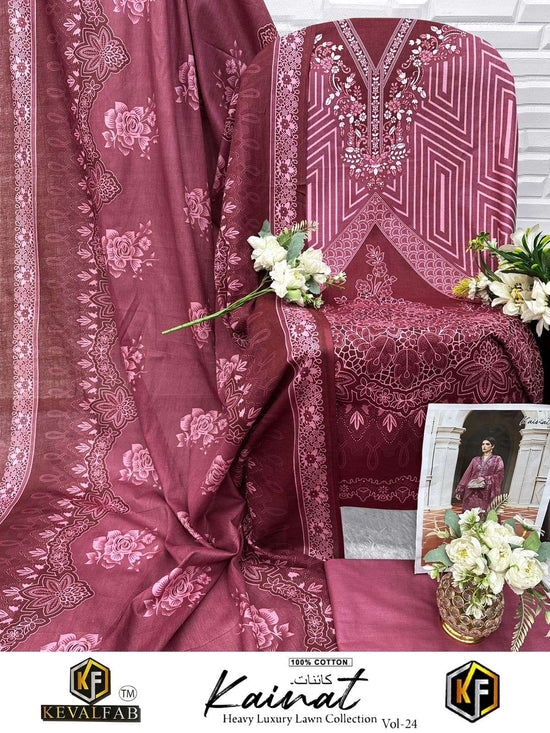 KEVAL FAB KAINAT VOL-24 Cotton Printed Salwar Suit Set