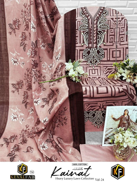 KEVAL FAB KAINAT VOL-24 Cotton Printed Salwar Suit Set