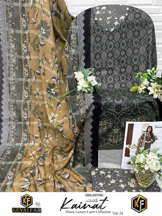 KEVAL FAB KAINAT VOL-24 Cotton Printed Salwar Suit Set