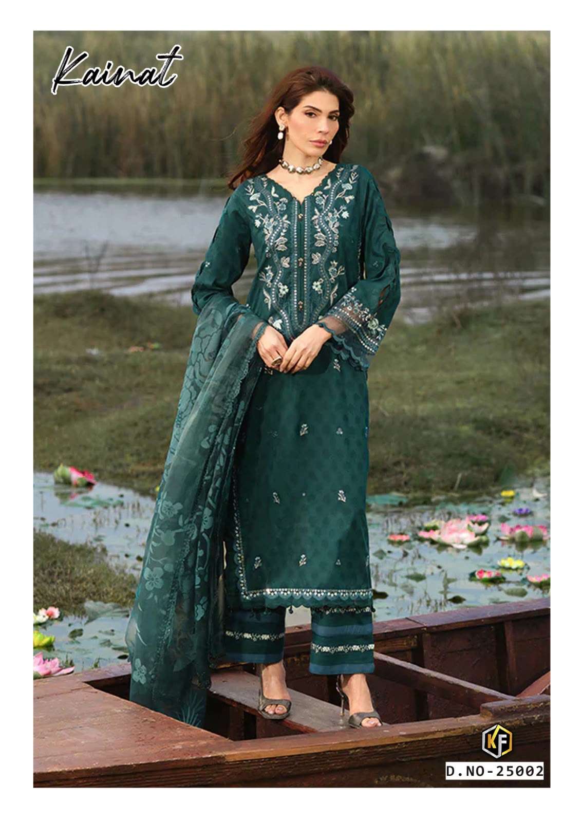 KEVAL FAB KAINAT VOL-25 Cotton Printed Unstitched Pakistani Suit - Amrah Wholesale
