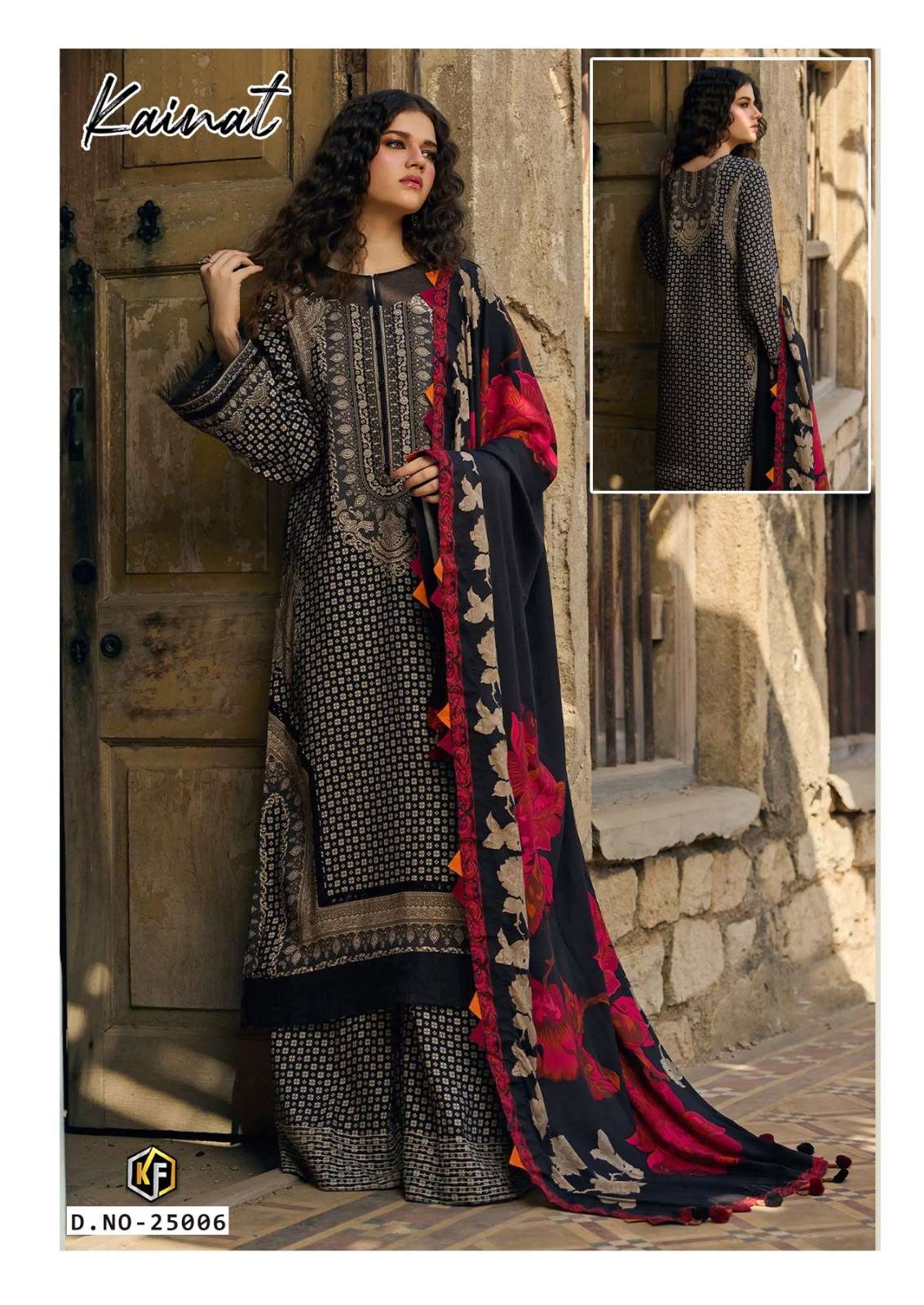 KEVAL FAB KAINAT VOL-25 Cotton Printed Unstitched Pakistani Suit - Amrah Wholesale