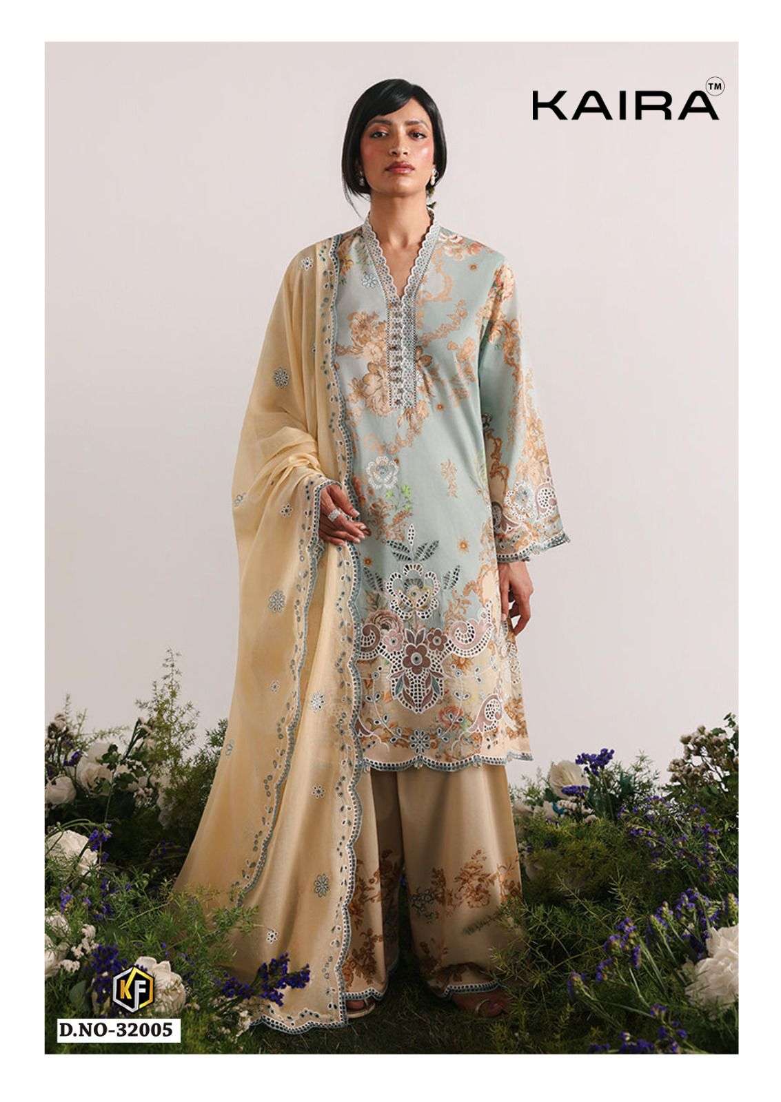 Keval Fab Kaira Vol 32 Lawn Cotton Printed Pakistani Suit - Amrah Wholesale