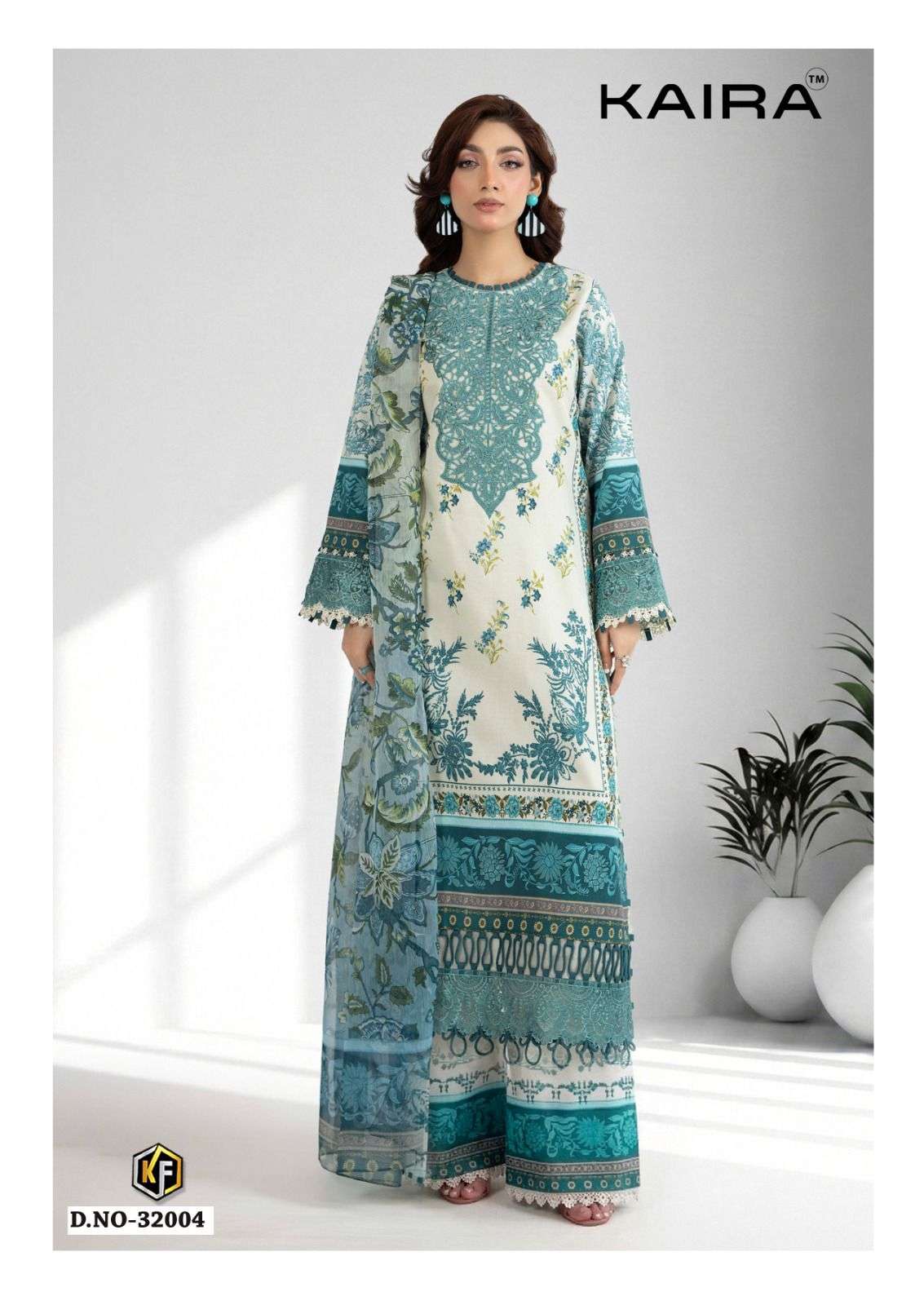 Keval Fab Kaira Vol 32 Lawn Cotton Printed Pakistani Suit - Amrah Wholesale