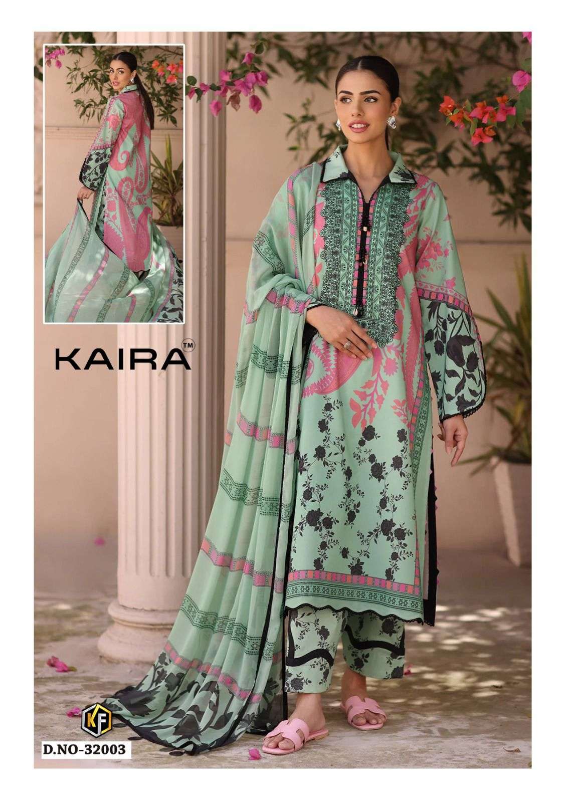 Keval Fab Kaira Vol 32 Lawn Cotton Printed Pakistani Suit - Amrah Wholesale