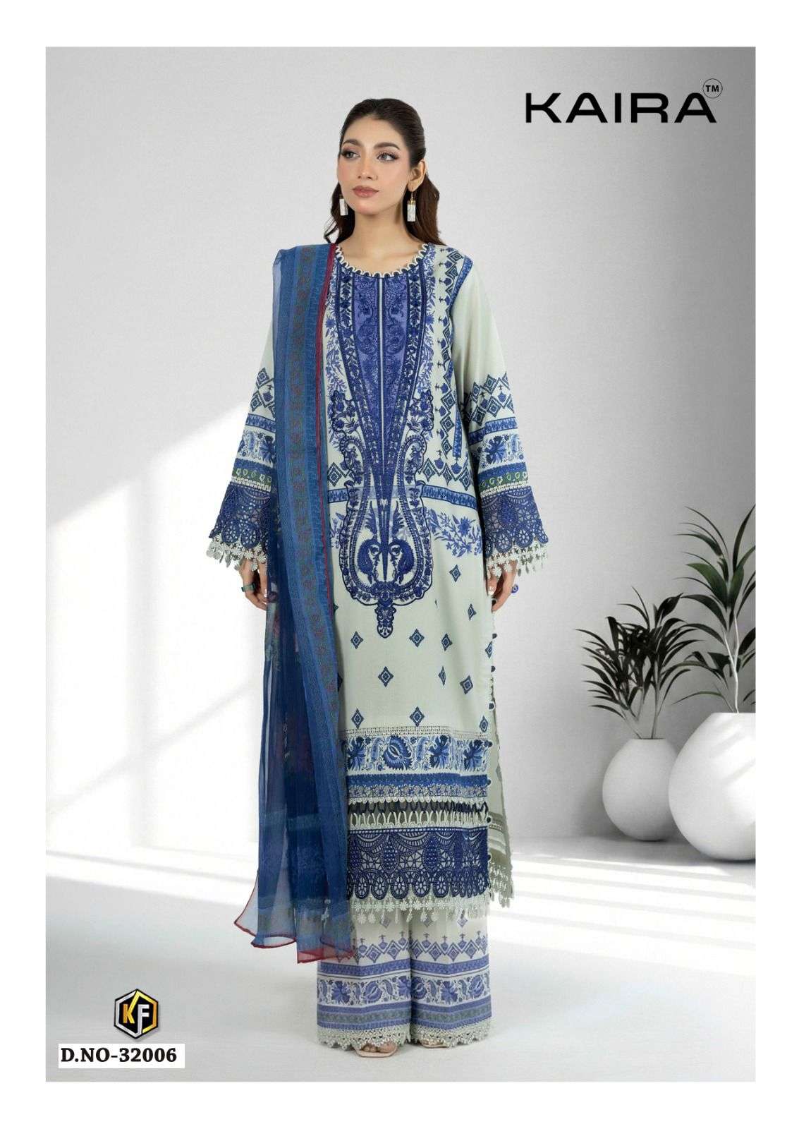 Keval Fab Kaira Vol 32 Lawn Cotton Printed Pakistani Suit - Amrah Wholesale