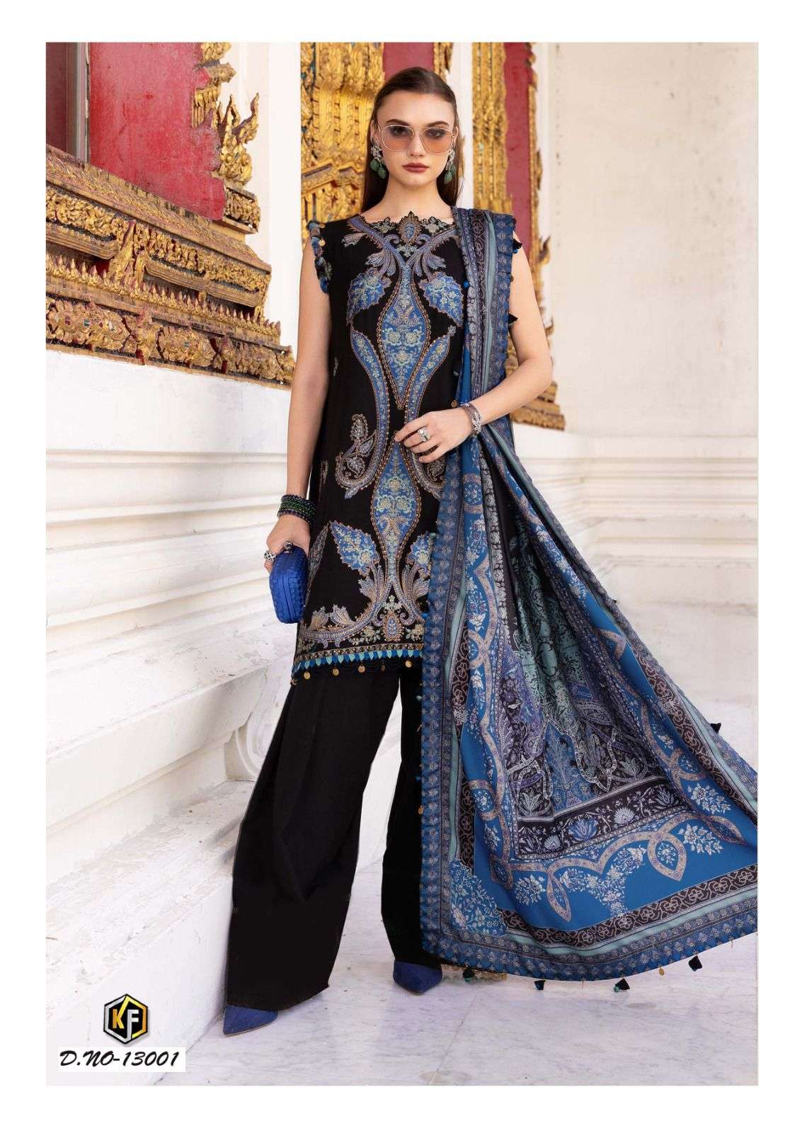 Keval Fab Kaneez Vol - 13 Lawn Cotton Pakistani Suit - Amrah Wholesale