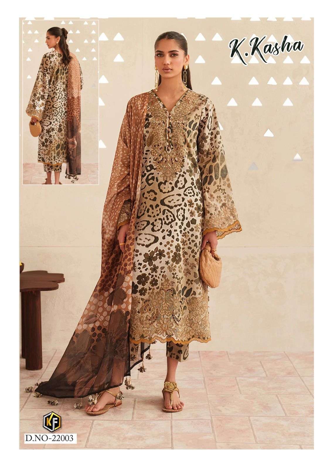 Keval Fab K.Kasha Vol - 22 Cotton Pakistani Suit - Amrah Wholesale