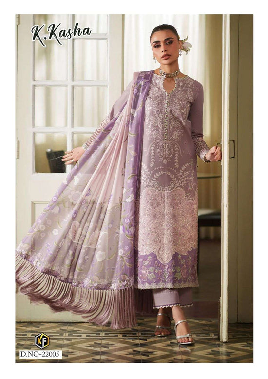Keval Fab K.Kasha Vol - 22 Cotton Pakistani Suit - Amrah Wholesale