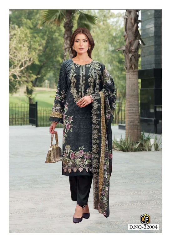 Keval Fab Maryum And Maria Vol-22 2201 To 2206 Cotton Printed Pakistani Suit - Amrah Wholesale