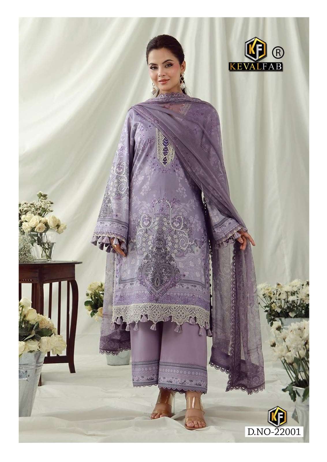 Keval Fab Maryum And Maria Vol-22 2201 To 2206 Cotton Printed Pakistani Suit - Amrah Wholesale