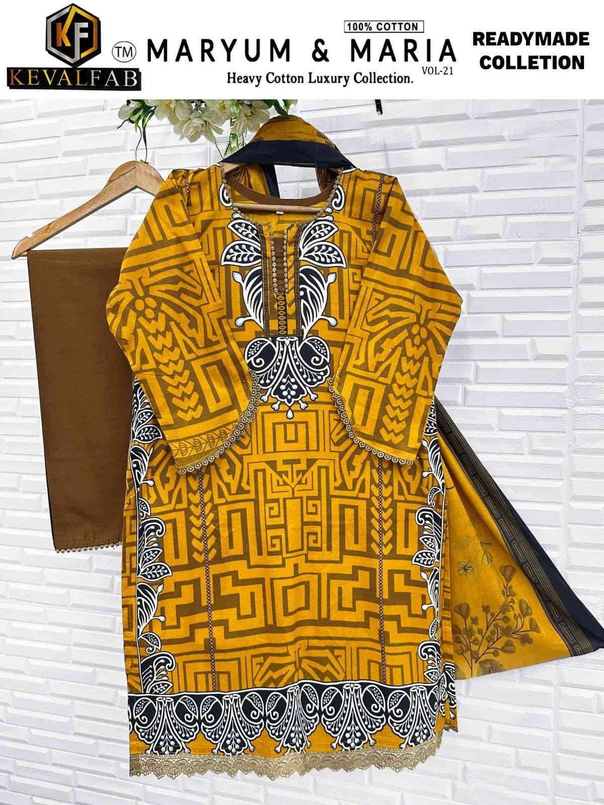 KEVAL FAB MARYUM & MARIA VOL-21 Cotton Pakistani Suit Set