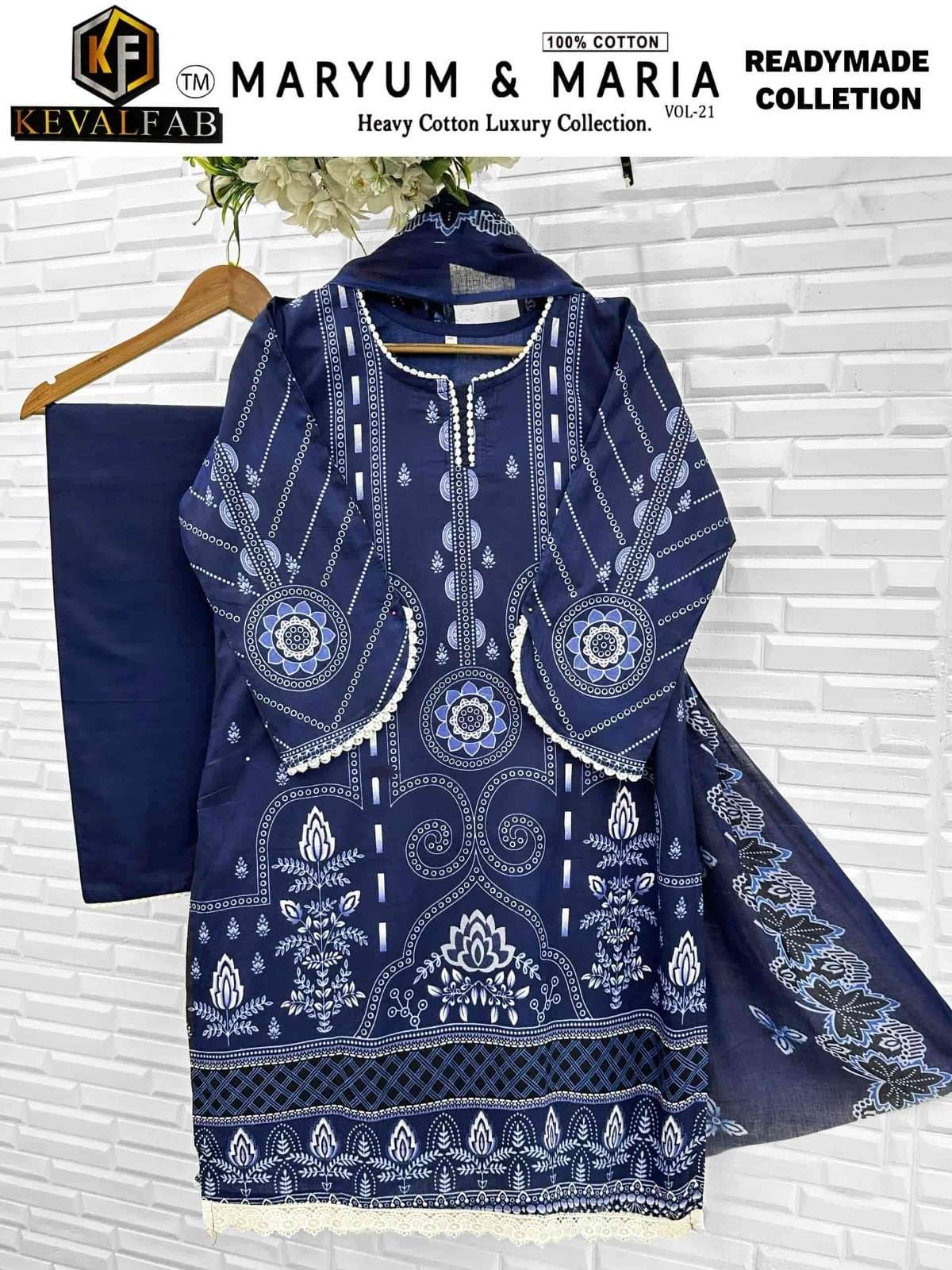 KEVAL FAB MARYUM & MARIA VOL-21 Cotton Pakistani Suit Set