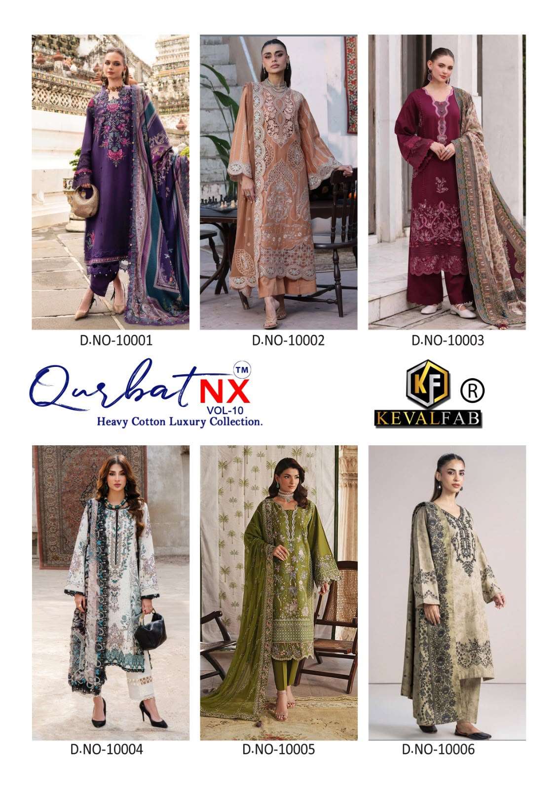 KEVAL FAB QURBAT VOL-10 Cotton Pakistani Suit - Amrah Wholesale