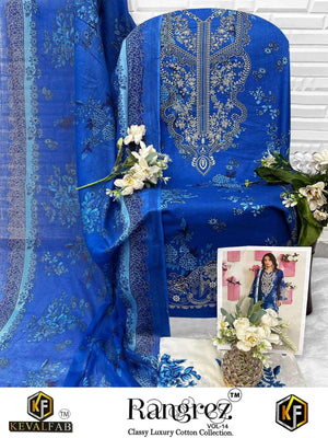 KEVAL FAB RANGREZ VOL-14 Cotton Pakistani Suit