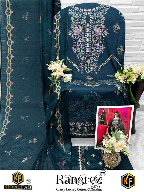 KEVAL FAB RANGREZ VOL-14 Cotton Pakistani Suit