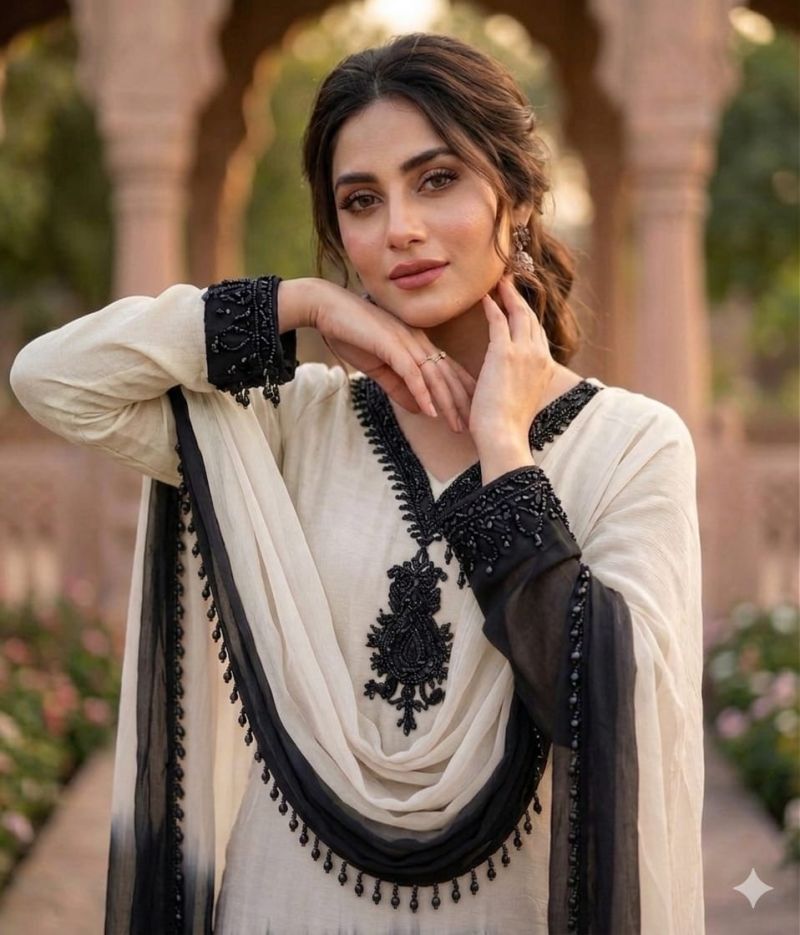 Khas Fashion Khas 57 Natural Crepe Salwar Suit Set - Amrah Wholesale