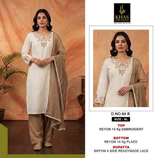 Khas Fashion Khas 64 A To C Rayon Salwar Suit Set