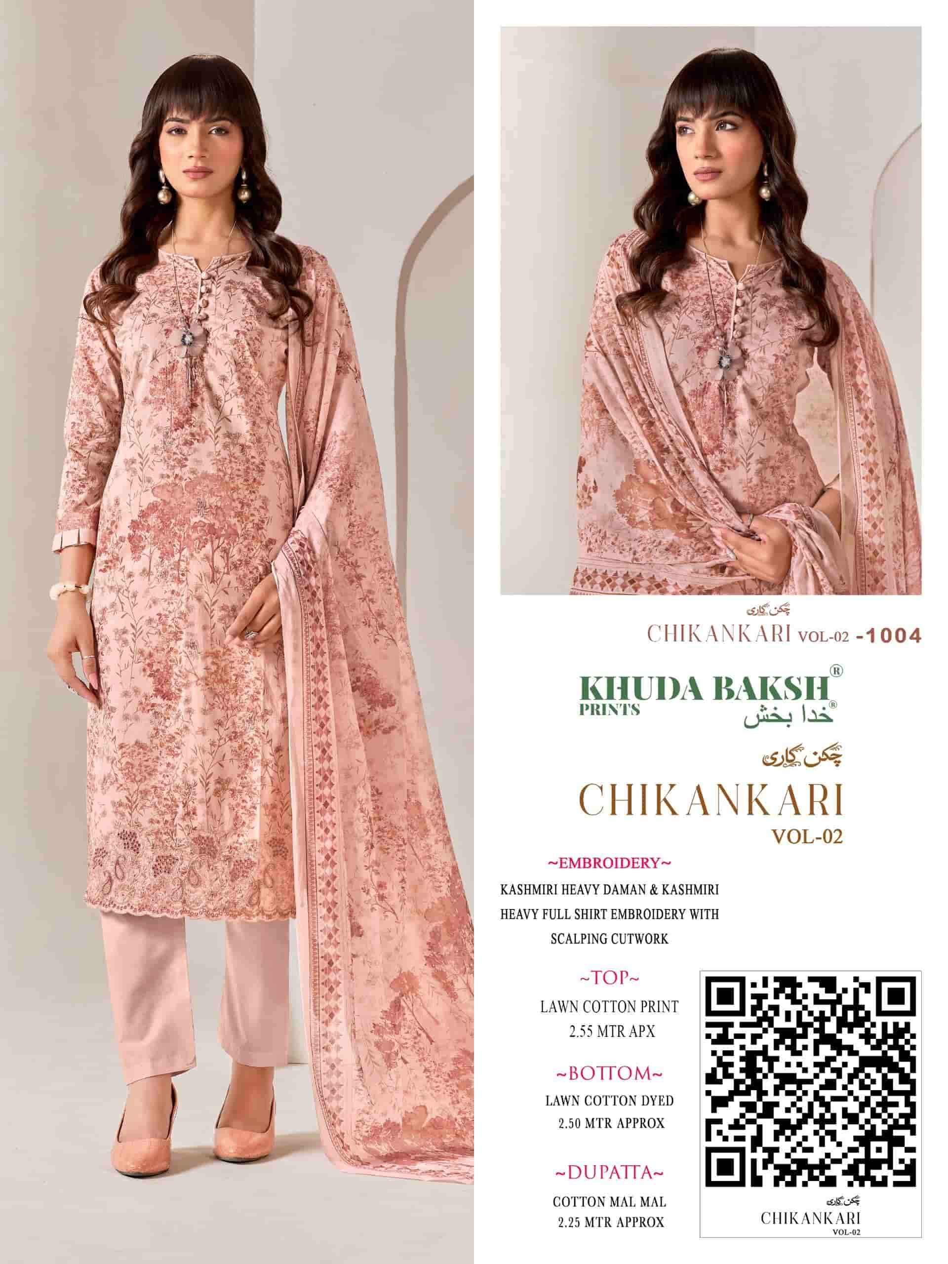 Khuda Bakhs Prints Chikankari Vol 2 Pure Pakistani Lawn Pakistani Suit
