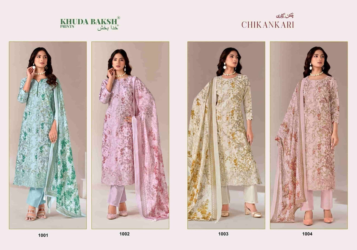 Khuda Bakhs Prints Chikankari Vol 2 Pure Pakistani Lawn Pakistani Suit - Amrah Wholesale