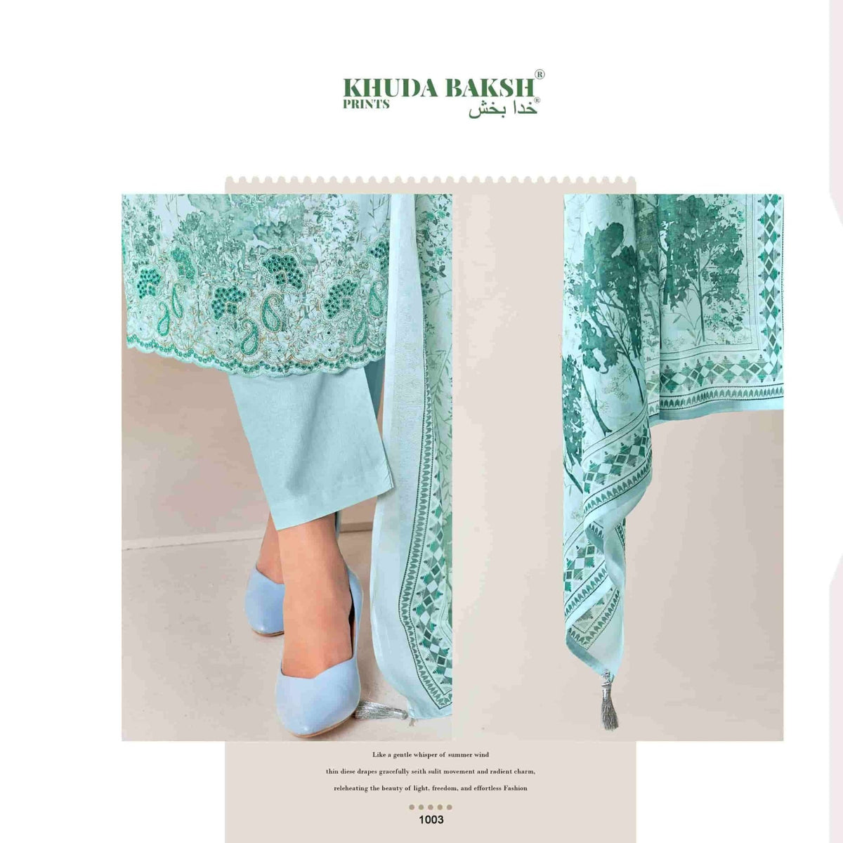 Khuda Bakhs Prints Chikankari Vol 2 Pure Pakistani Lawn Pakistani Suit - Amrah Wholesale