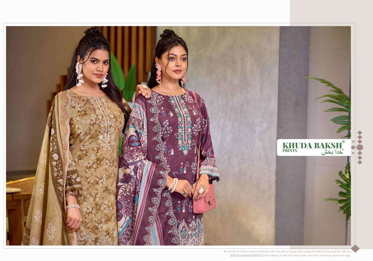 Khuda Baksh Prints Dastaan E Jashan Vol 2 Pakistani Lawn Suit - Amrah Wholesale