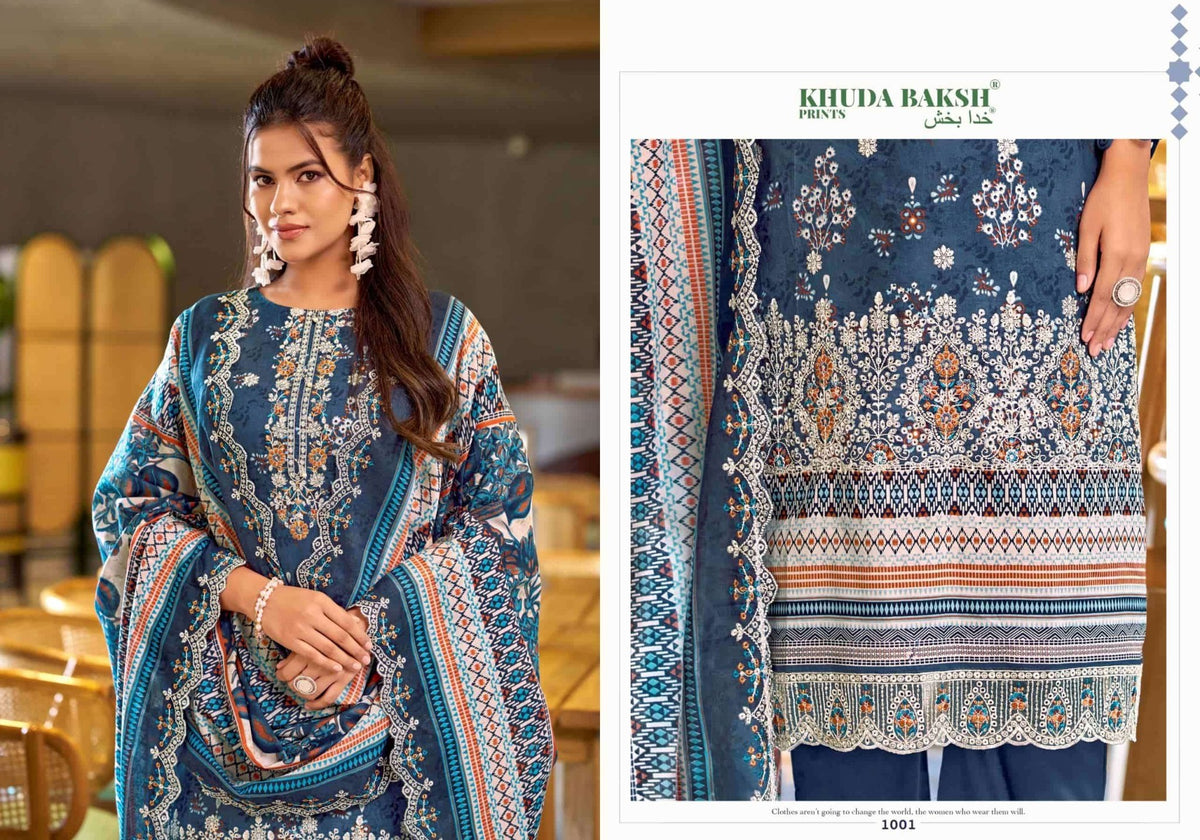 Khuda Baksh Prints Dastaan E Jashan Vol 2 Pakistani Lawn Suit - Amrah Wholesale
