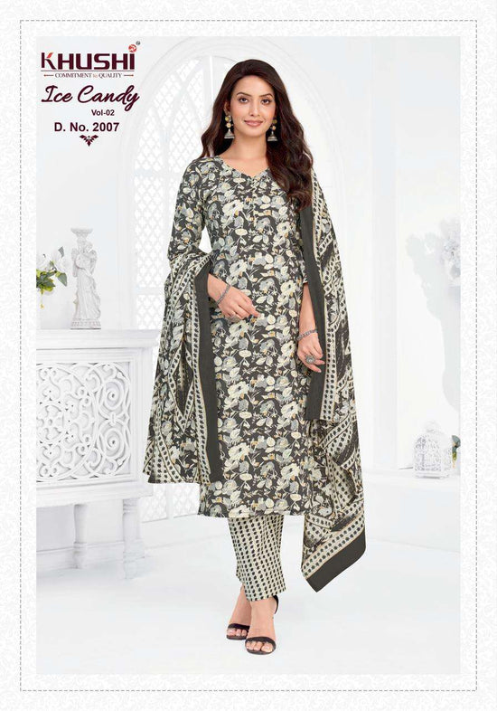 Khushi Fashion Ice Candy Vol 2 Printed Cotton Dress Material - Amrah Wholesale