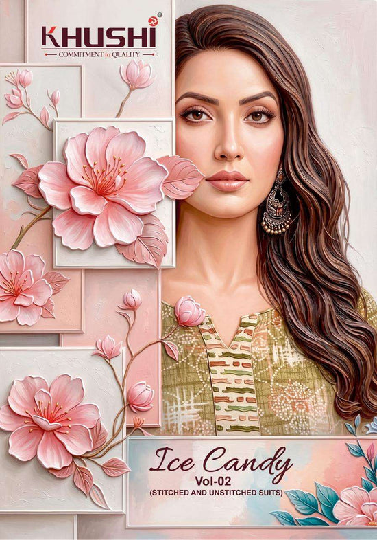 Khushi Fashion Ice Candy Vol 2 Printed Cotton Dress Material - Amrah Wholesale