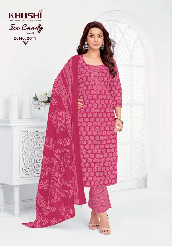 Khushi Fashion Ice Candy Vol 2 Printed Cotton Dress Material - Amrah Wholesale